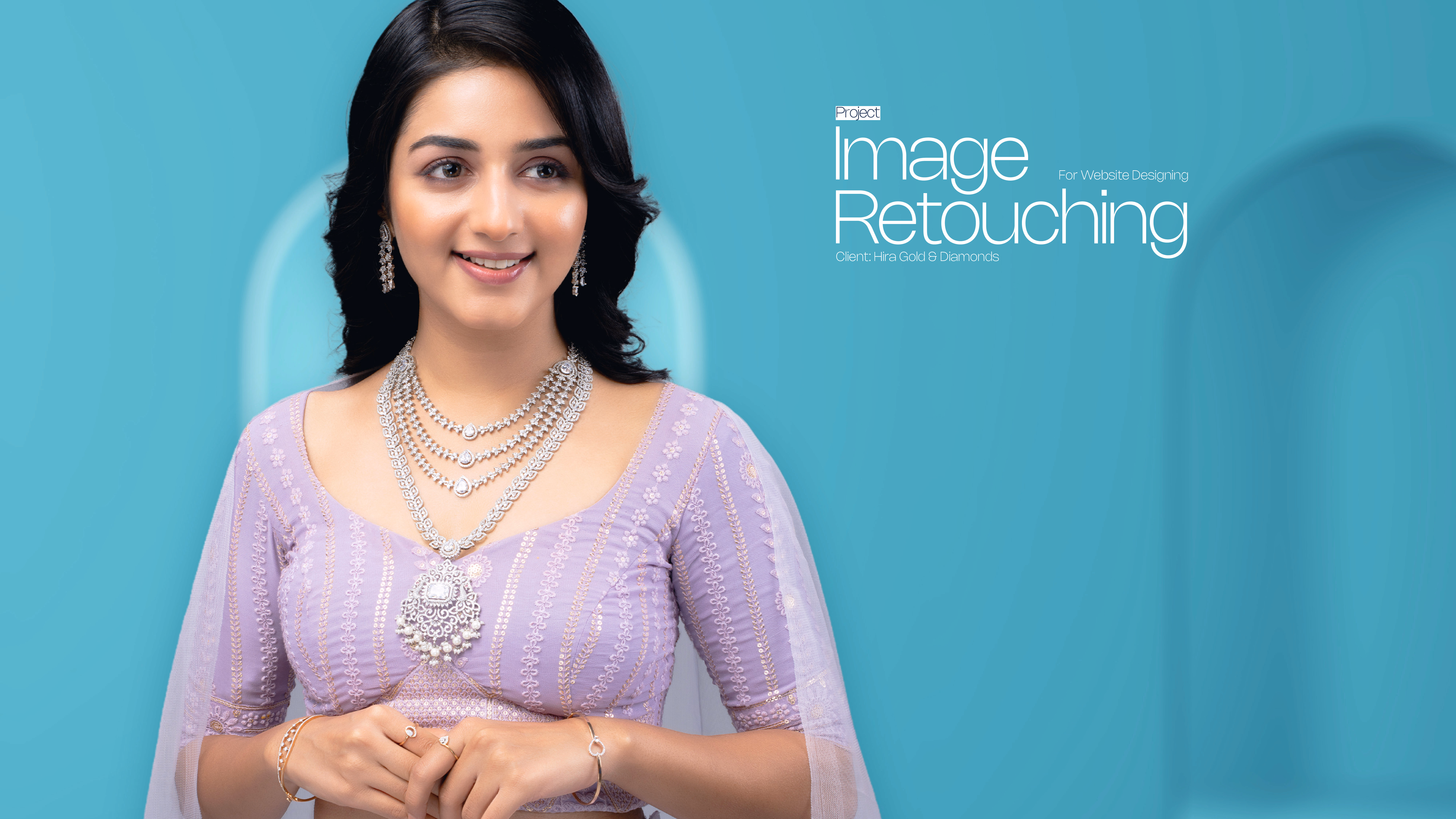 Hira Gold and Diamonds image retouching project